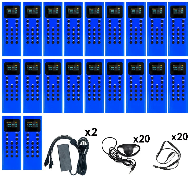 16GB Audio Guide System Museum Tourism Scenic Spot Audio Guide MP3 Player Different Languages Audio Guide