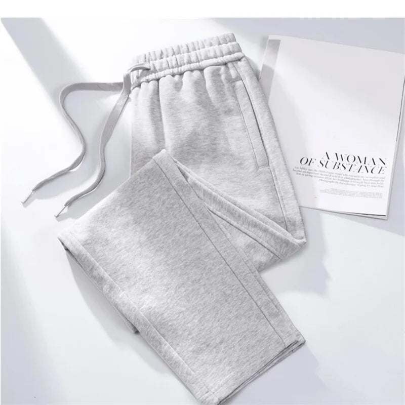Pantalon Droit Coton Streetwear Femme