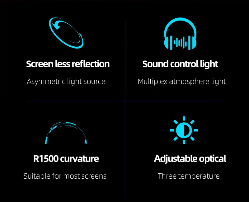 Barre Lumineuse Moniteur PC RGB Protection Yeux