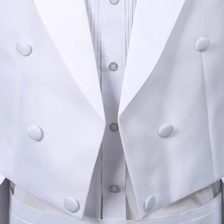 Frac Homme Blanc Noir Scene Magicien