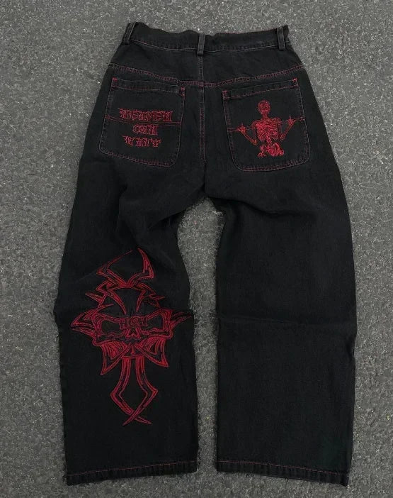 Jean Imprime Leopard Retro American