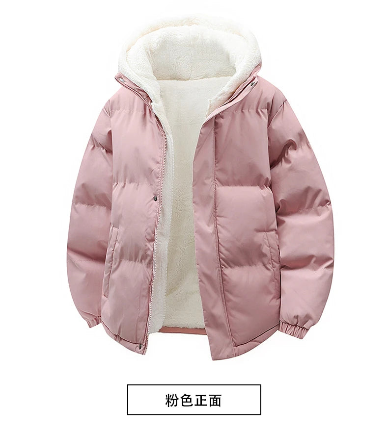 Parka Homme Agneau Fleece Faux 2 Pieces