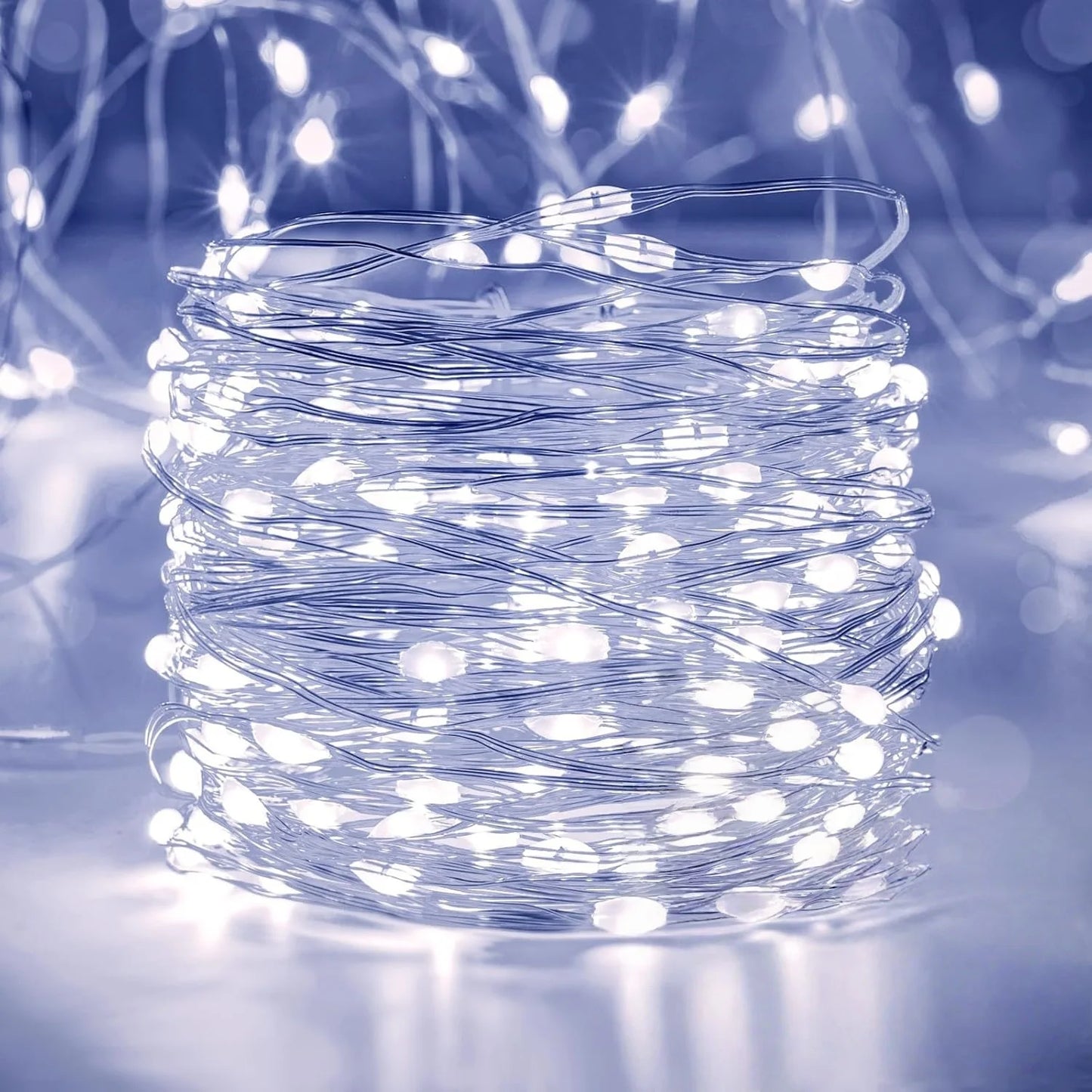 Guirlande LED Fil Cuivre Piles Déco Fête