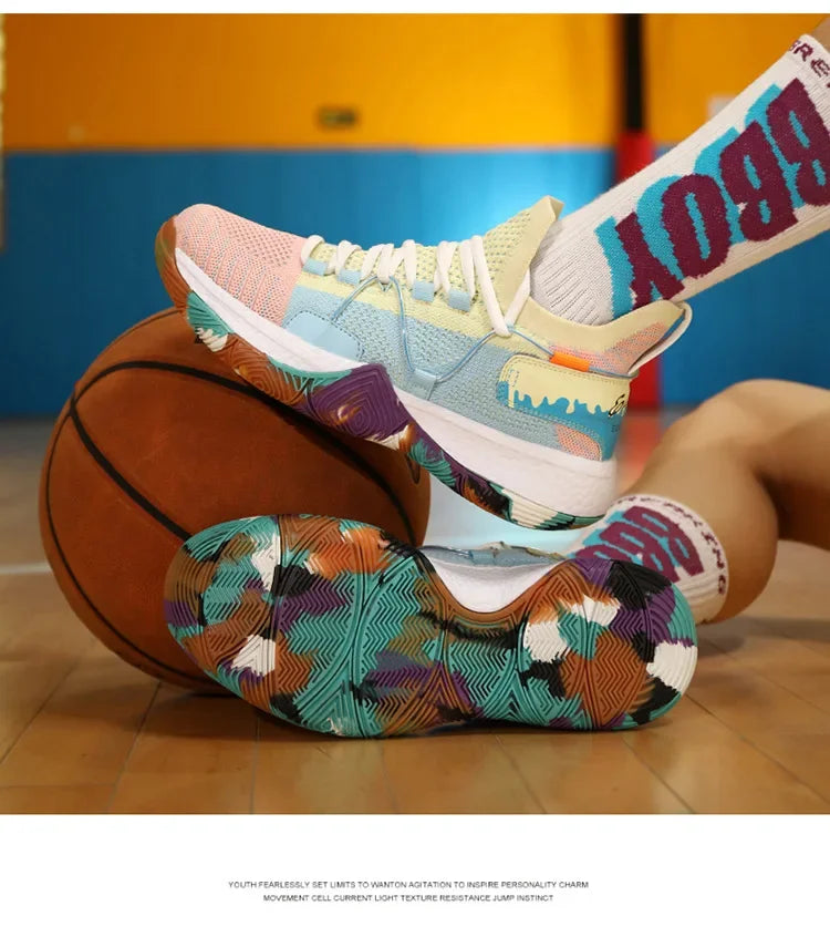 Sneaker Sport Léger Antidérapant Multicolor