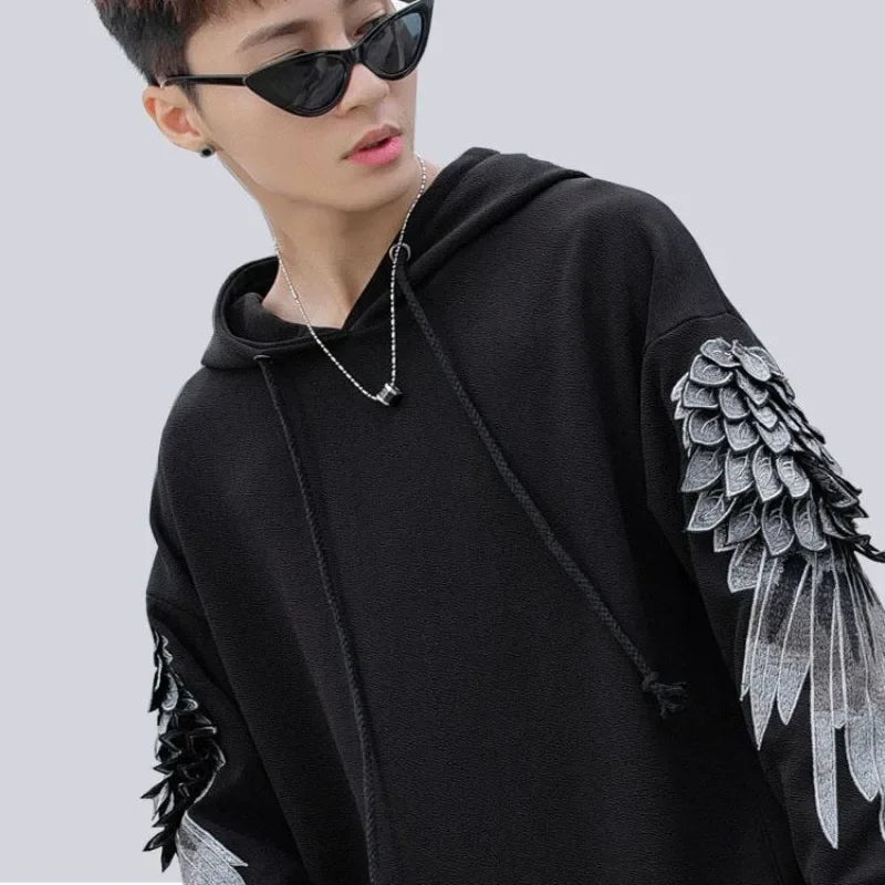 Hoodie Brodé "Angel Wings" - Luxury Hip-Hop