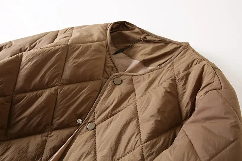 Manteau Coton Losange Couple Leger Hiver