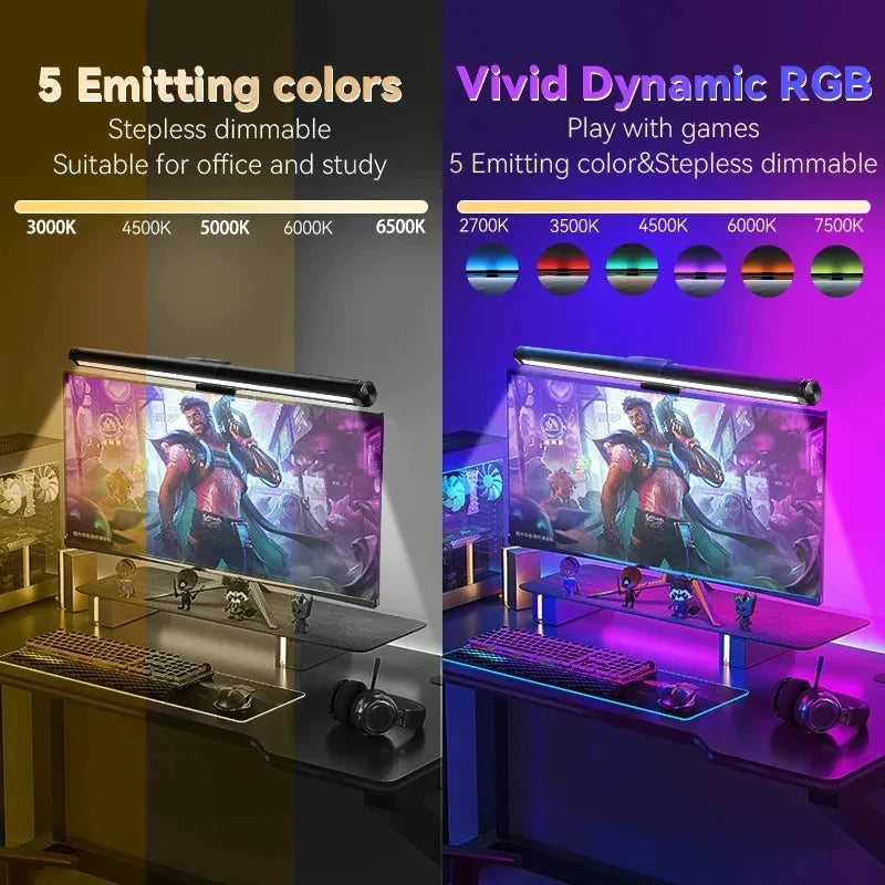 Barre Lumineuse Moniteur PC RGB Protection Yeux