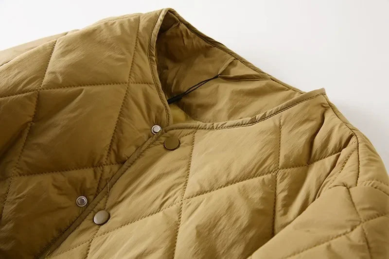 Manteau Coton Losange Couple Leger Hiver