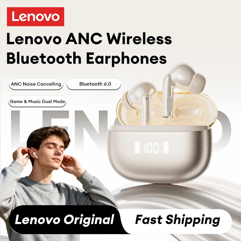 Écouteurs Lenovo LE232 - Son Hi-Fi & Réduction de Bruit (ANC)