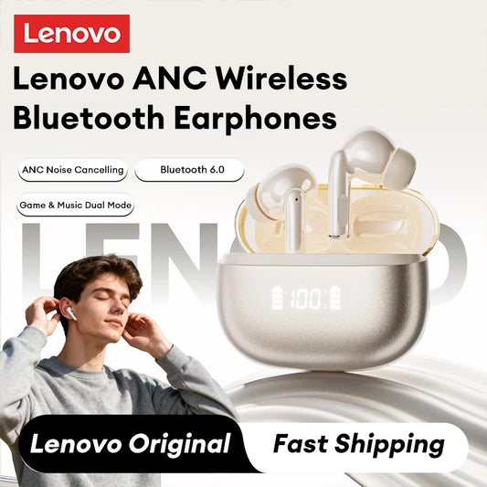 Écouteurs Lenovo LE232 - Son Hi-Fi & Réduction de Bruit (ANC)