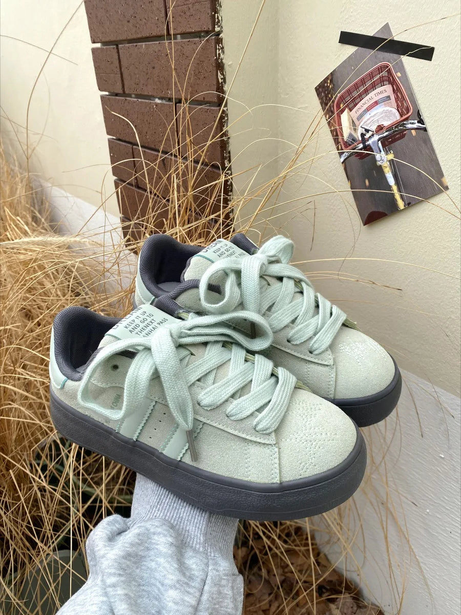 Women's Shoes 2025 Spring New Platforms Sneakers Breathable White Shoes Comfortable Casual Flats Non Slip Vulcanized Shoes