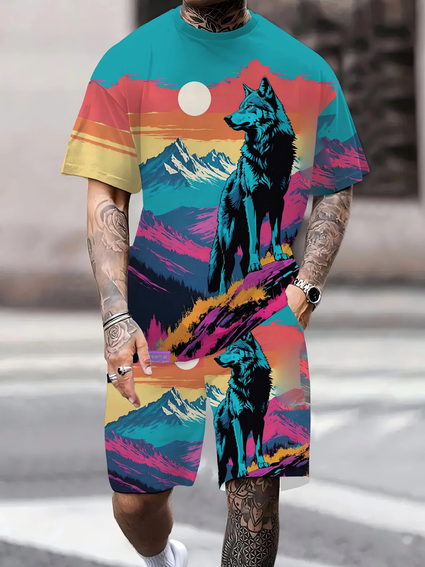 Ensemble T-Shirt Short Street Sport Homme