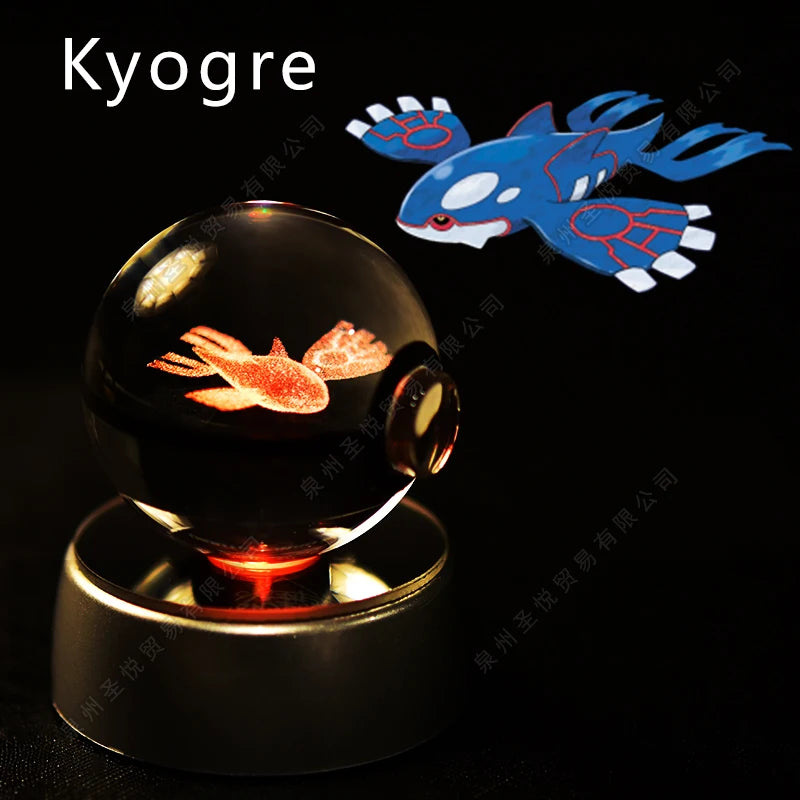 Veilleuse Pokémon 3D - Cristal de Collection (Pikachu/Gengar)