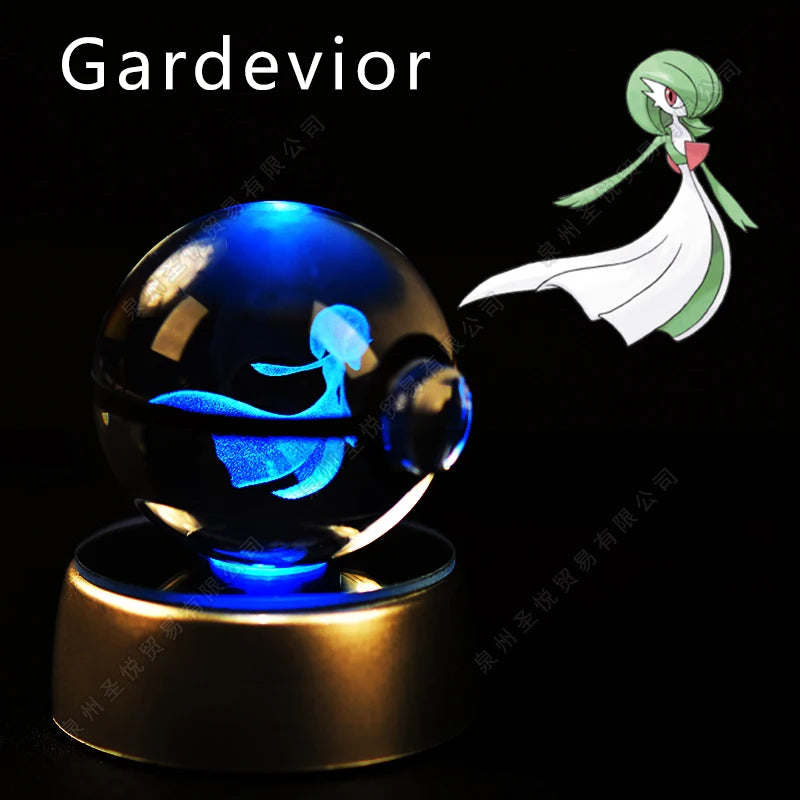 Veilleuse Pokémon 3D - Cristal de Collection (Pikachu/Gengar)