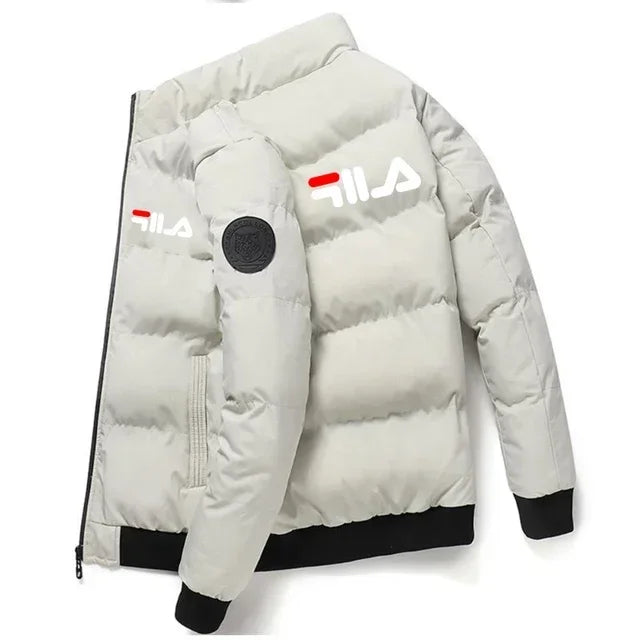 Coupe-Vent Court Imprime Zippe Homme