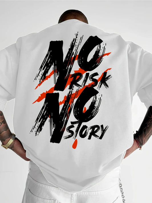 T-shirt Streetwear Lettres Coton Homme