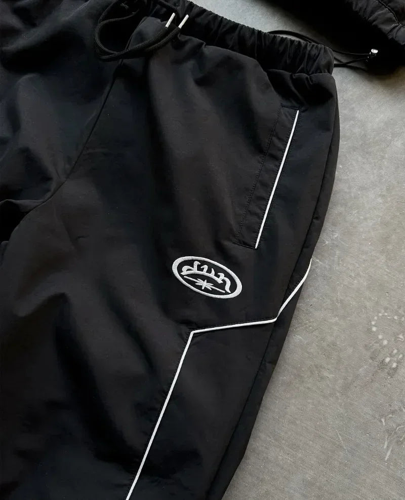 Ensemble Rayé Streetwear Capuche Homme