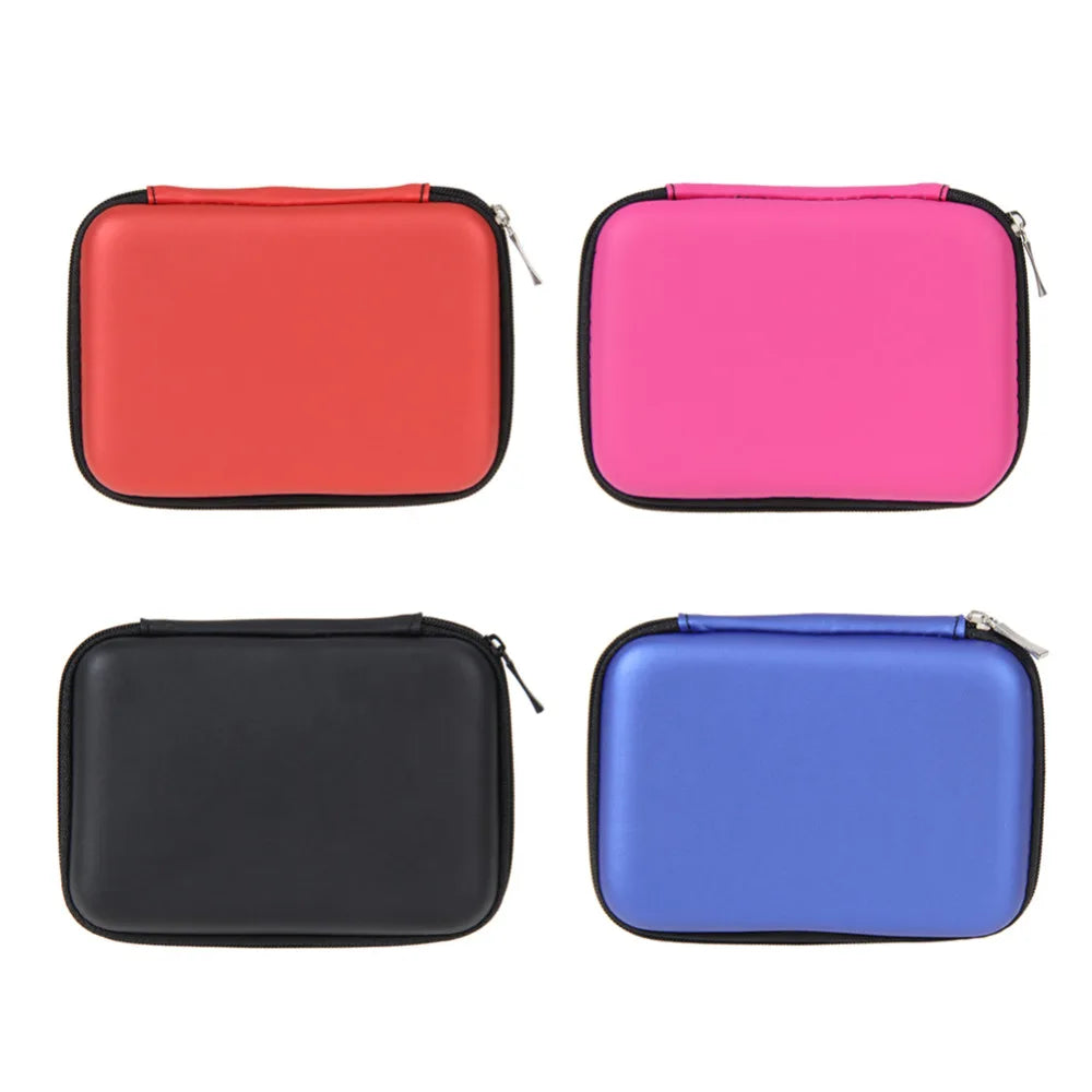 Portable 2.5" External Storage USB Hard Drive Disk HDD Carry Case Cover Multifunction Cable Earphone Pouch Bag For PC Laptop