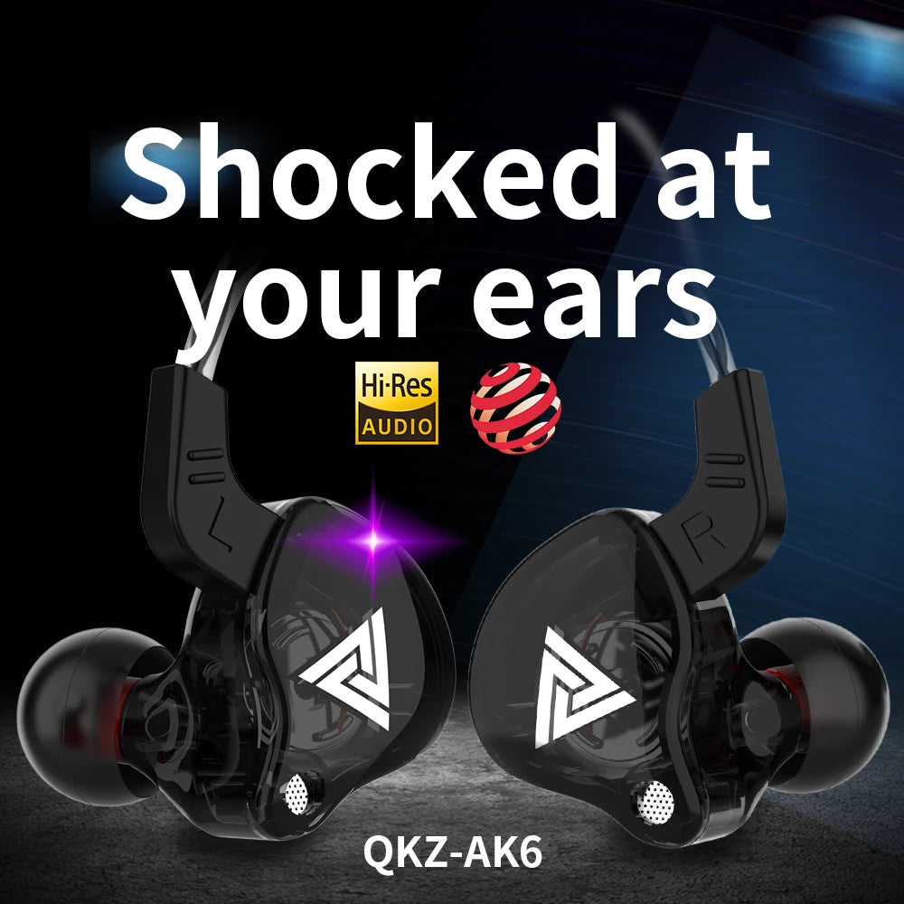 Écouteurs Hi-Fi QKZ AK6 - Basses Profondes
