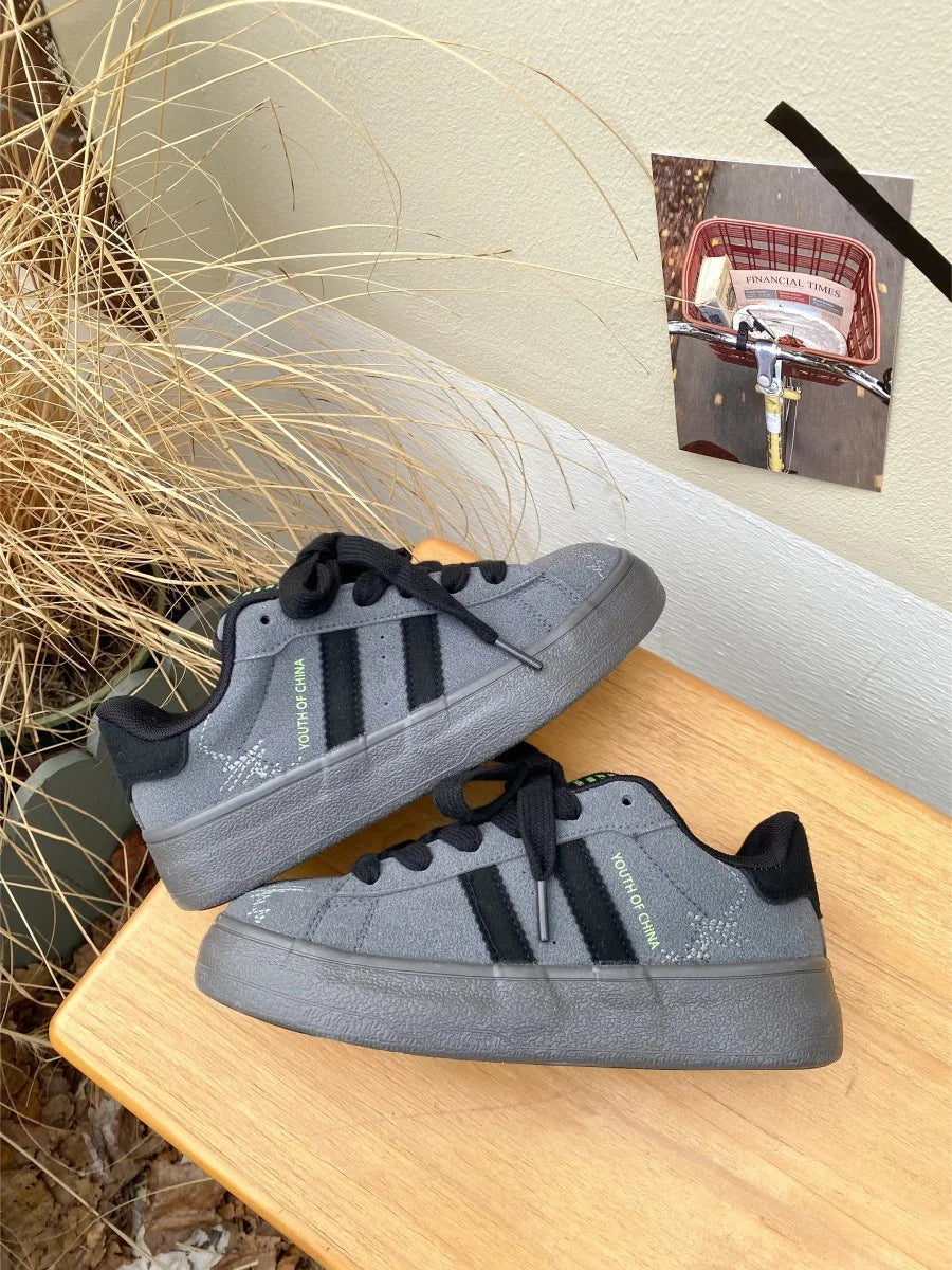 Women's Shoes 2025 Spring New Platforms Sneakers Breathable White Shoes Comfortable Casual Flats Non Slip Vulcanized Shoes