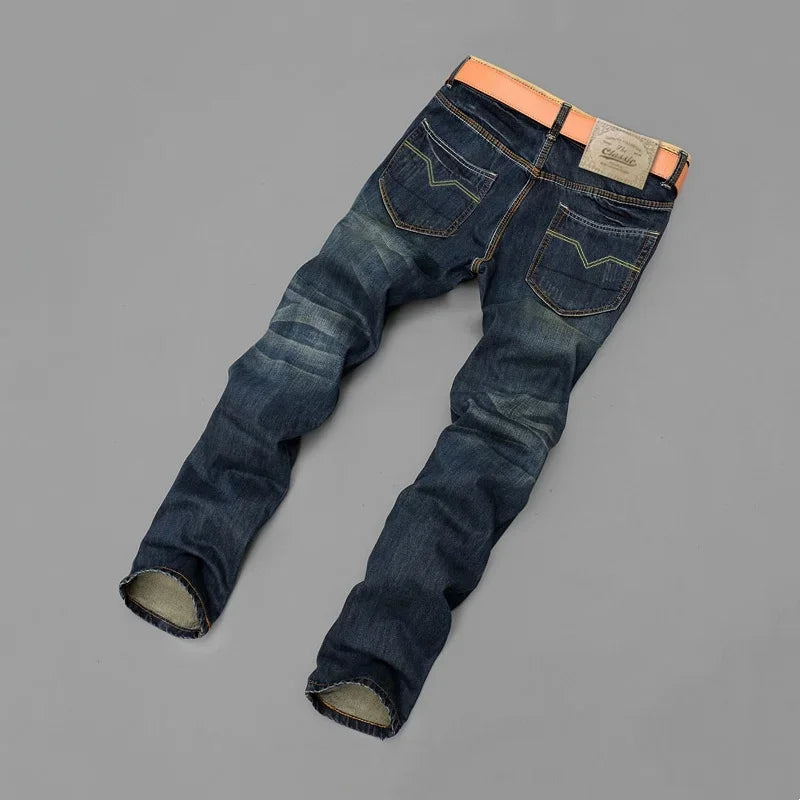 Jean Homme Retro Washed Straight Distressed