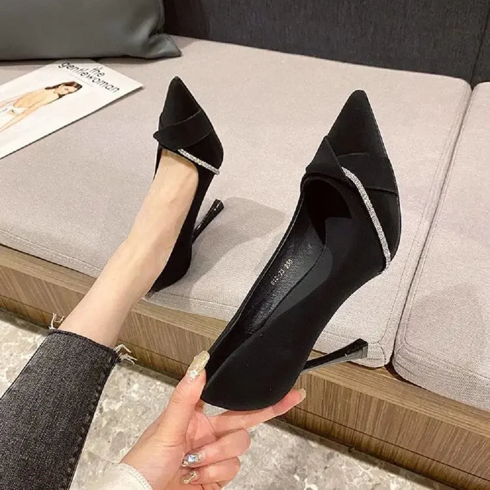 sapatos femininas women fashion sweet beige sexy party stiletto heel shoes zapatos de mujer lady black comfort heel pumps c689