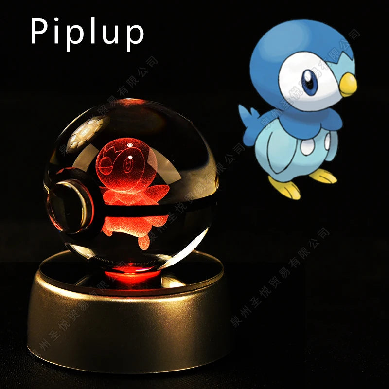 Veilleuse Pokémon 3D - Cristal de Collection (Pikachu/Gengar)