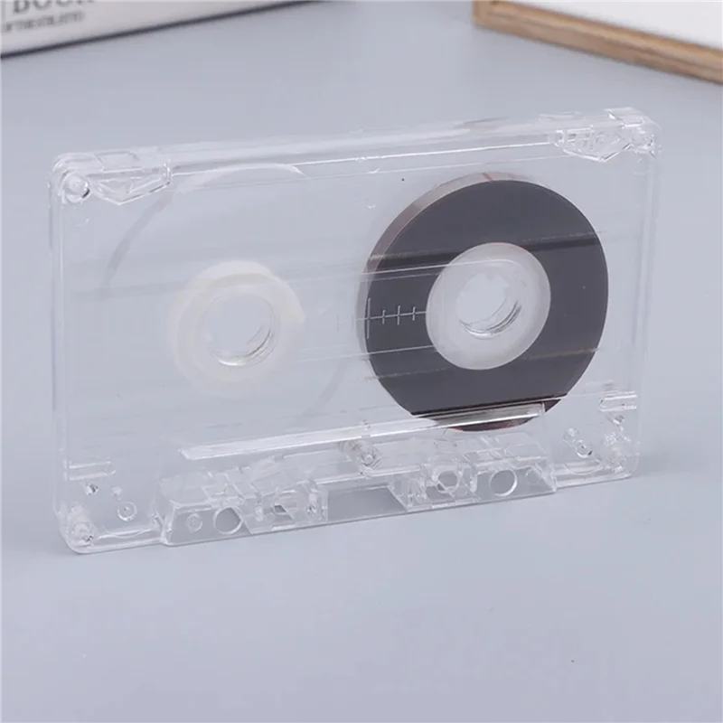 A06F-10X Blank Audio Cassettes. Recordable Clear Audio Cassettes Video Tape For Voice Music Recording