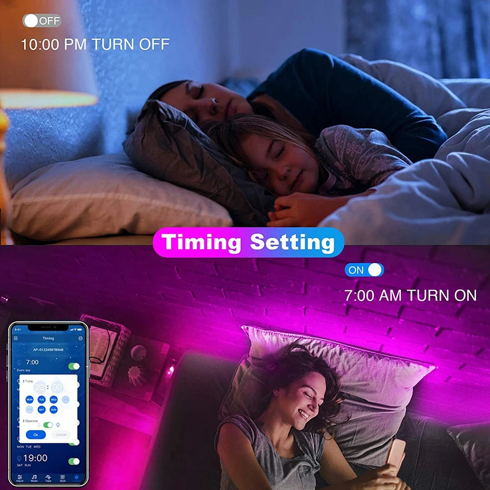 Ruban LED Connecté (5m) - Contrôle par App & Ambiance Gaming