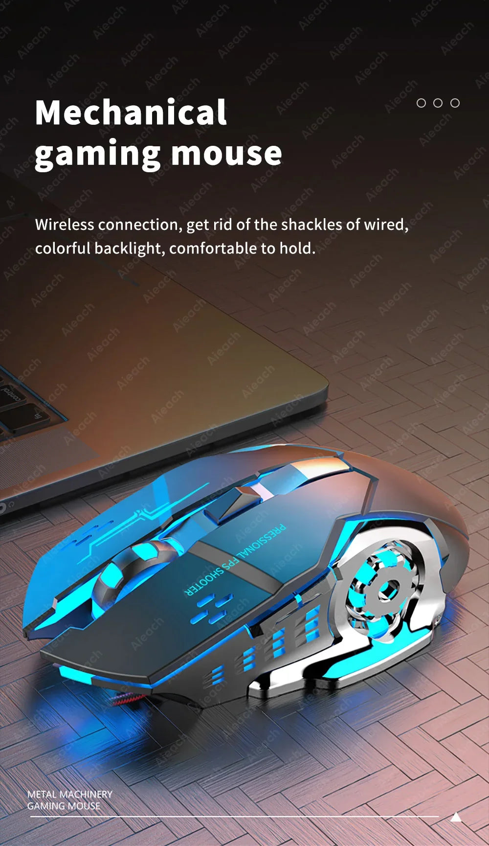 Souris Gaming "Obsidian" - Triple Mode & RGB