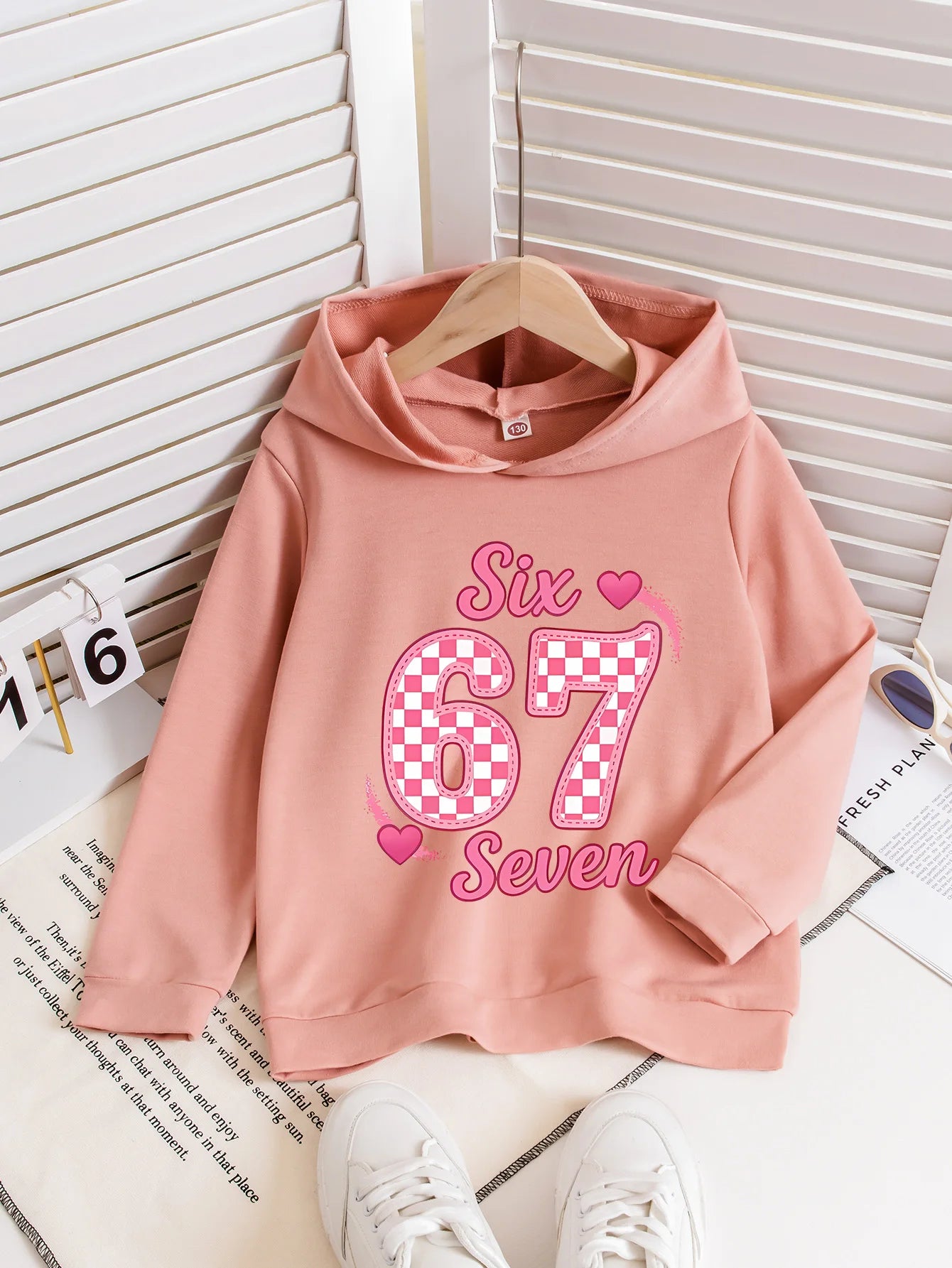 Hoodie Graphique "67" - Coupe Mixte