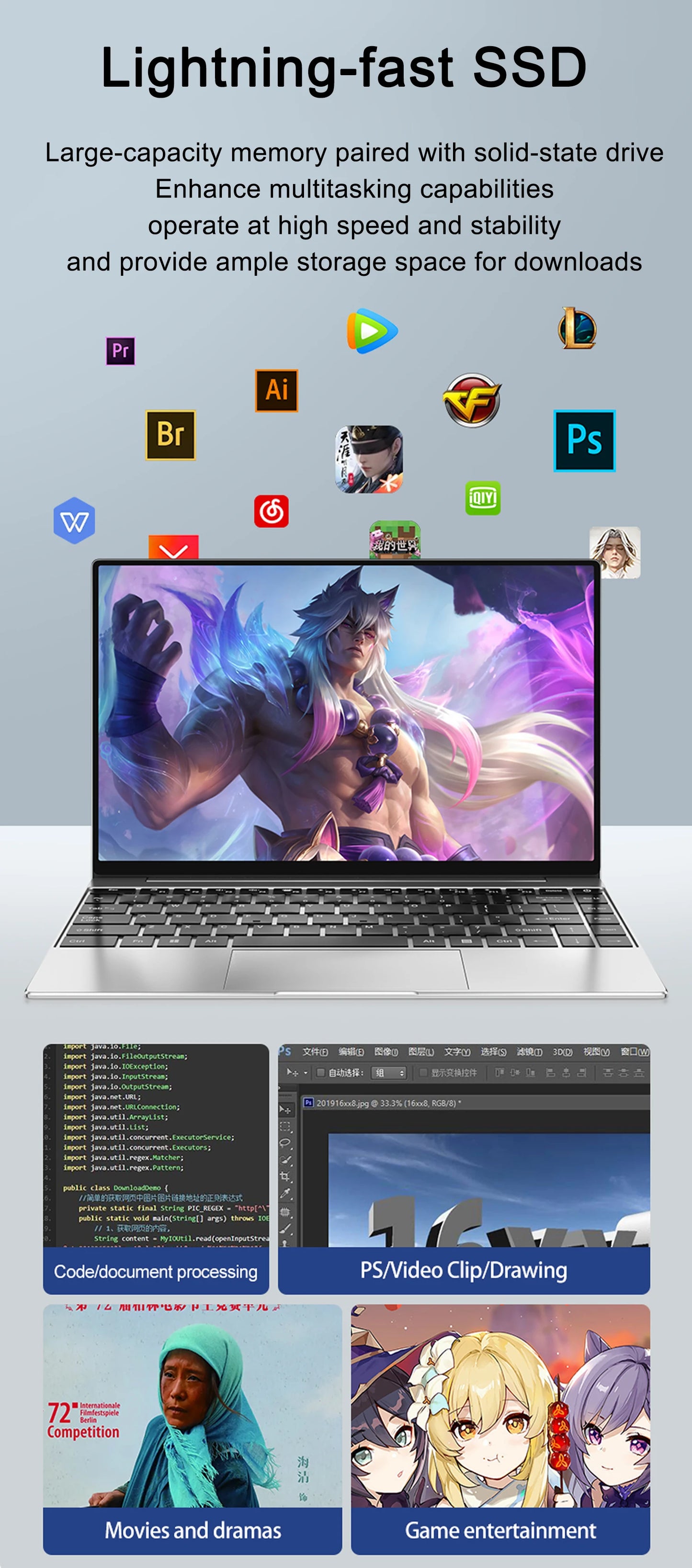 PC Gaming 14.1 4405U 16Go 2To Win11 v2