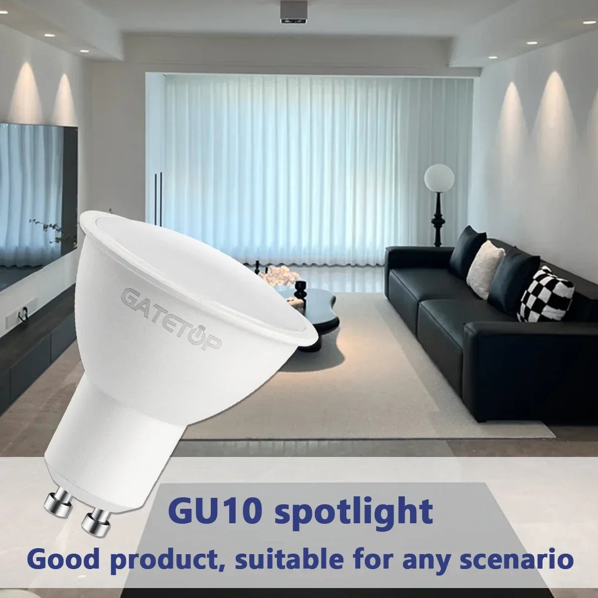 10 Pack Focos Gu10 SpotlightLampara 220V Lled Bulb  Wholesale 9W White Warm 3000k 6000K suitable for Home Commercial Buildings