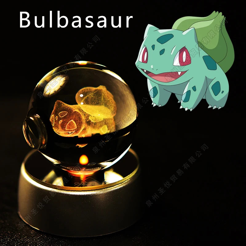 Veilleuse Pokémon 3D - Cristal de Collection (Pikachu/Gengar)