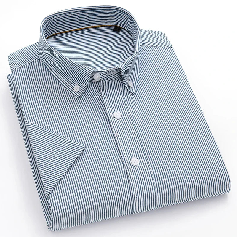 Chemise MC Coton Slim Fit Korean