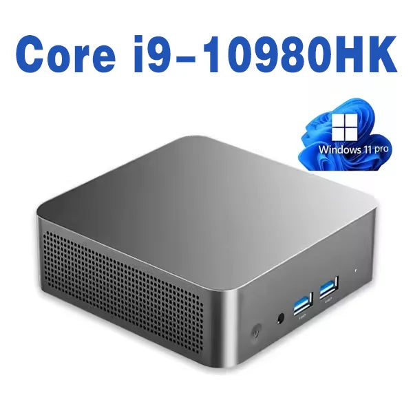 Portable Mini PC  Core i9-10980HK Gaming Mini PC Windows 11 Pro 16GB/32GB DDR4 1TB 2TB M.2 SSD WiFi 6 BT5.2 Desktop Computer