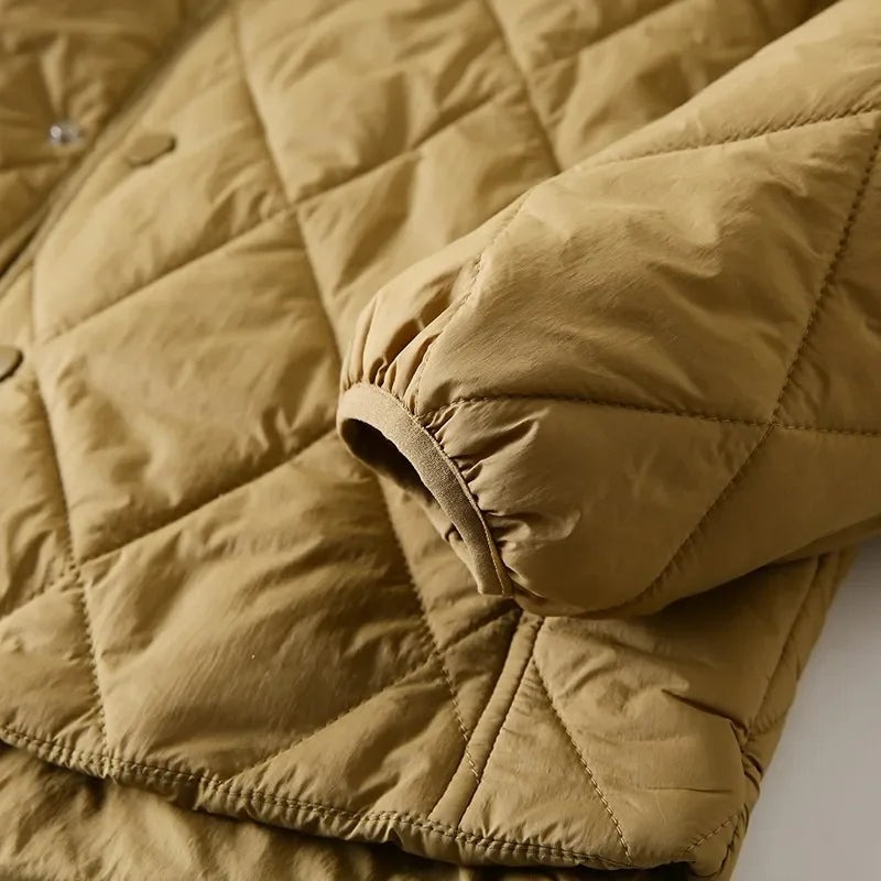 Manteau Coton Losange Couple Leger Hiver
