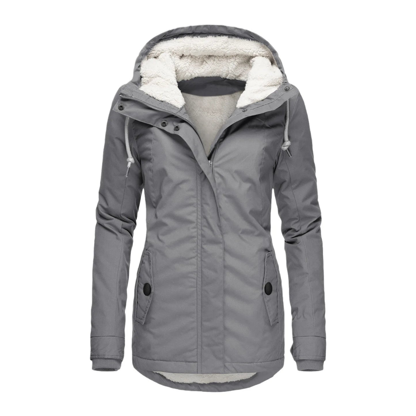 Parka Femme Mi-Longue UZZDSS Plush