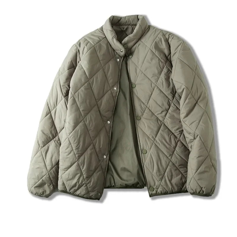 Manteau Coton Losange Couple Leger Hiver