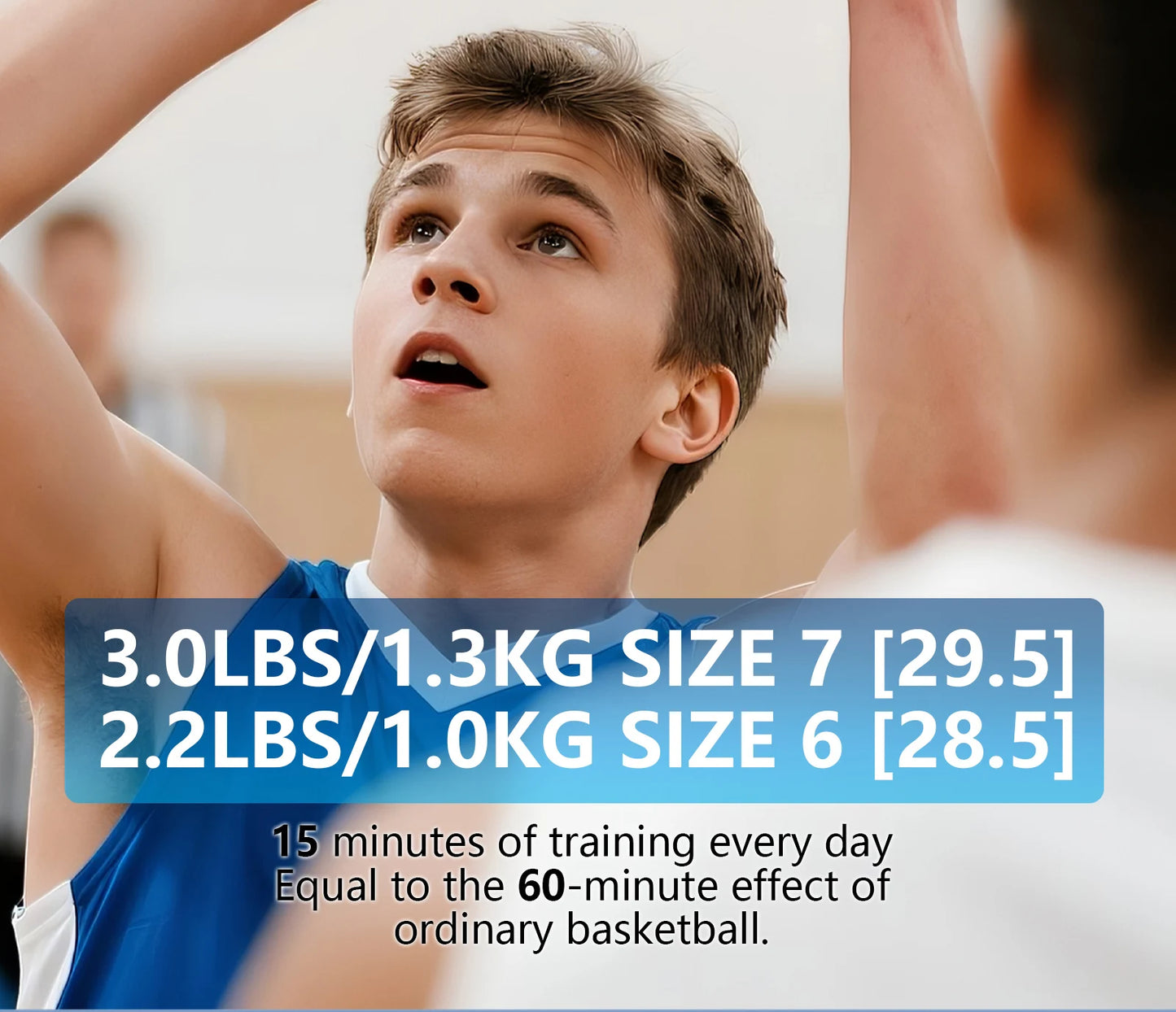 Weighted Training Basketball 3LBS/2.2LBS,Official Size 6/7 Wear-resistant Heavy Ball For Handling Dribbling&Passing,Rebounding
