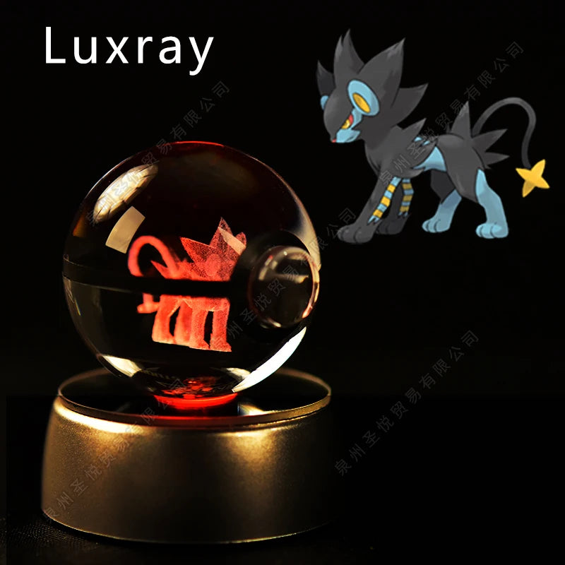 Veilleuse Pokémon 3D - Cristal de Collection (Pikachu/Gengar)