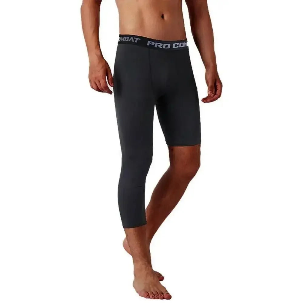 One Leg Basketball Tights Sports Tights Breathable Single Leg Basketball Leggings Quick Drying Sweat Wicking
