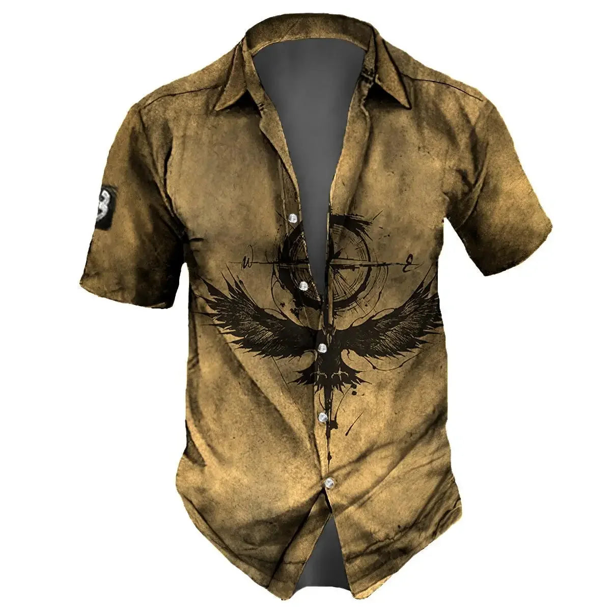 Chemise MC Hawaiian Nautique 3D Retro