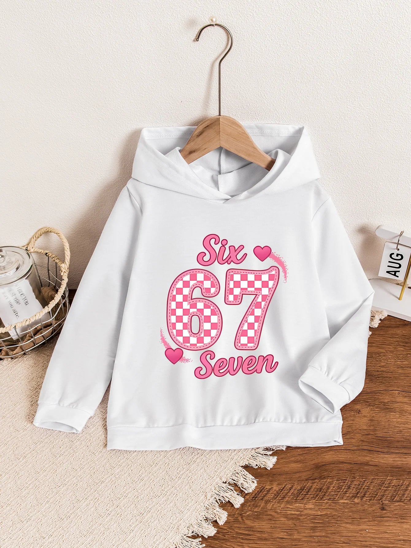 Hoodie Graphique "67" - Coupe Mixte