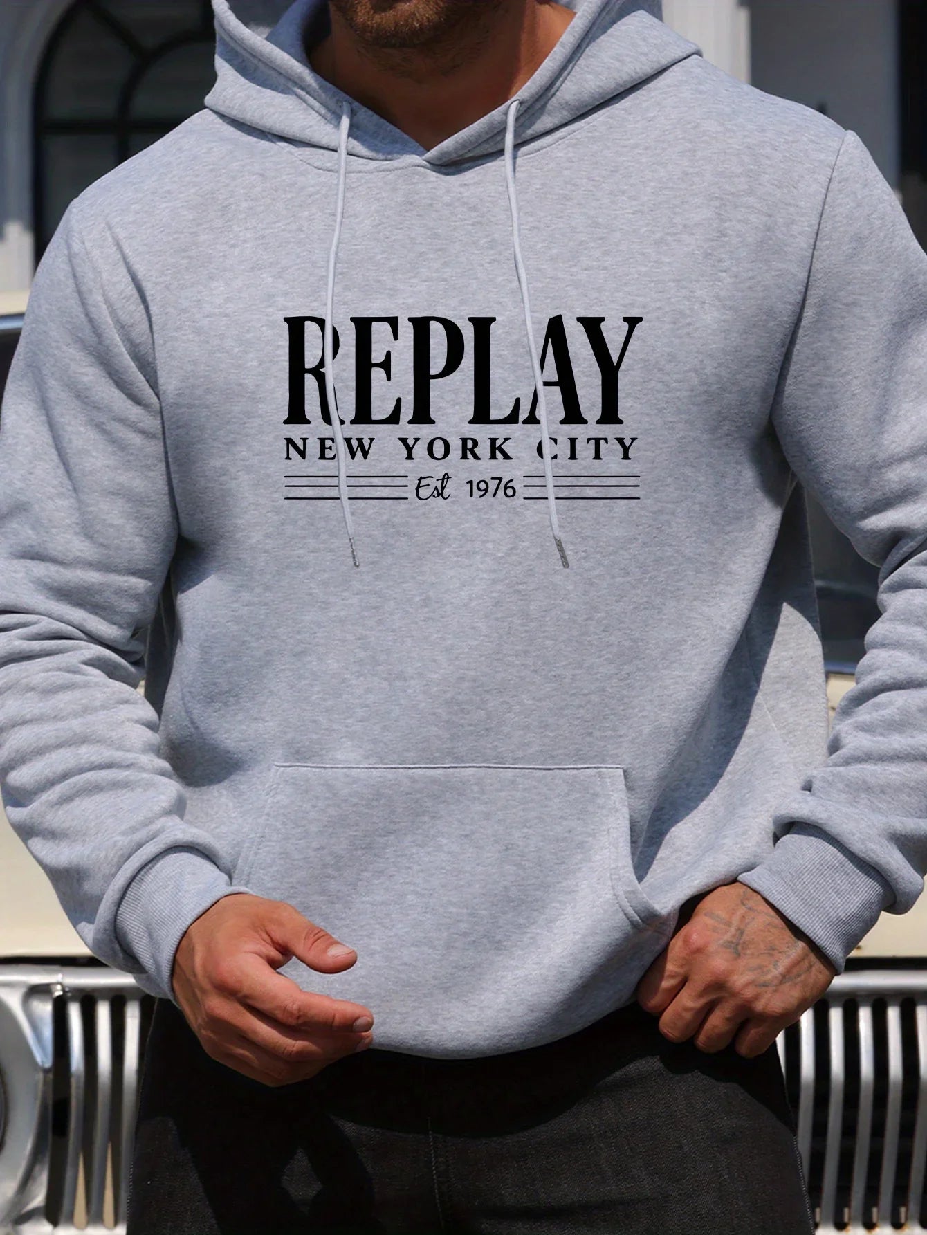 Sweat "Essential Letter" - Beige Automne