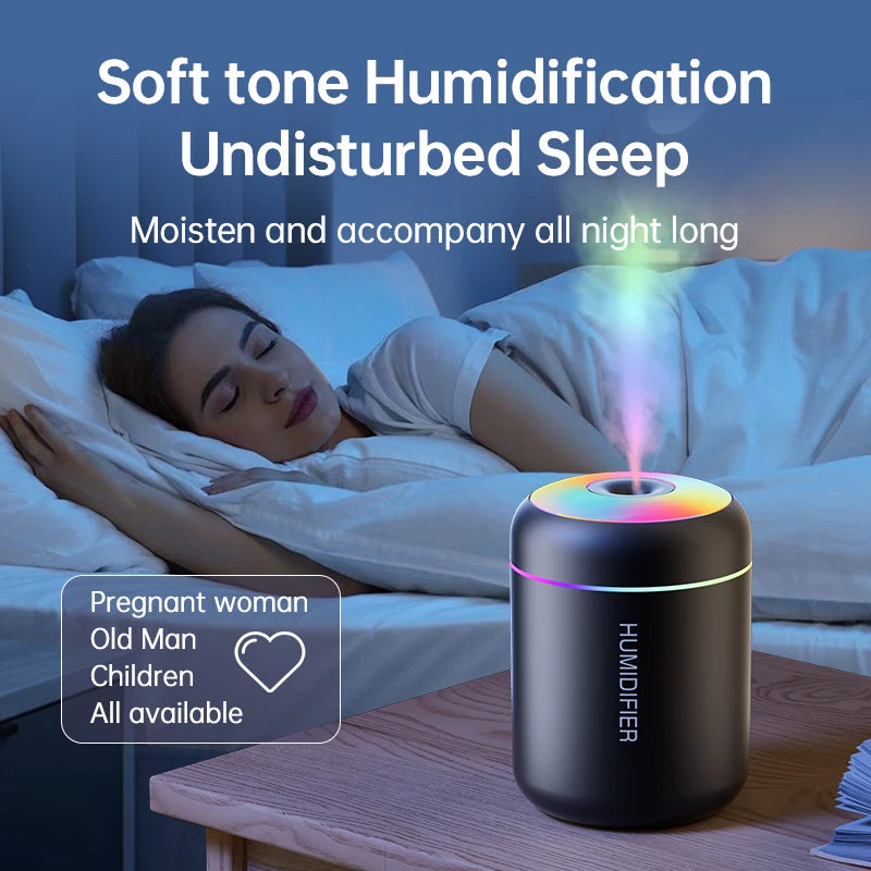 Mini Diffuseur d'Arômes - Humidificateur USB avec Effet LED