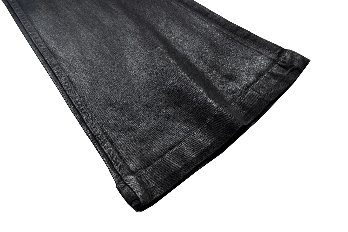 Jean Streetwear Noir Ciré Large Homme