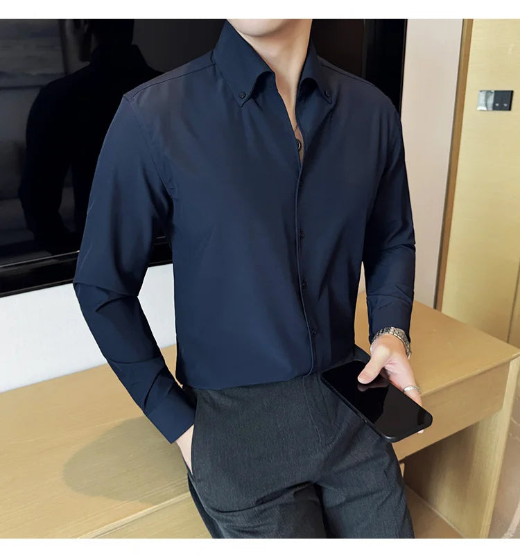 Chemise Slim Fit British ML Homme 2026