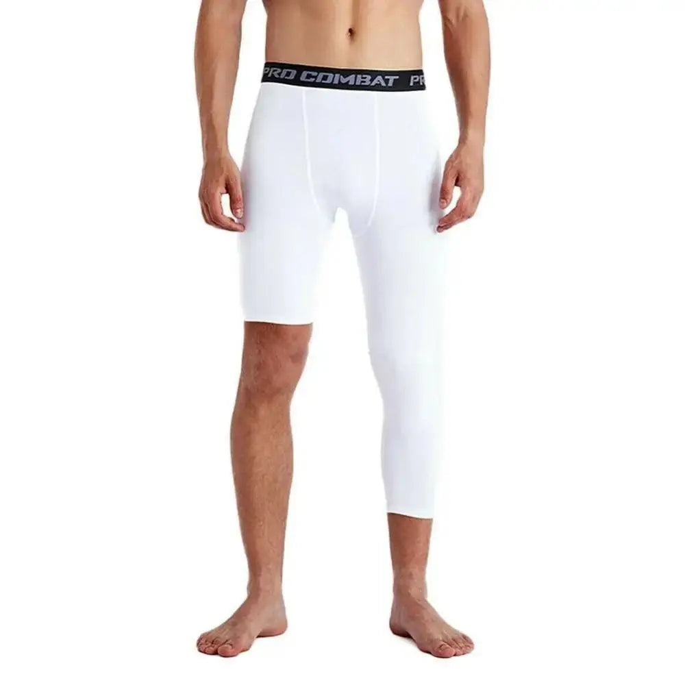One Leg Basketball Tights Sports Tights Breathable Single Leg Basketball Leggings Quick Drying Sweat Wicking