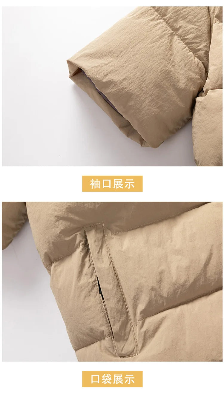 Korean Fashion Vests Warm Men and Women Half-sleeved Vest Jackets Winter Fashion Couple Cotton-Padded Vest Coats Warm Waistcoats